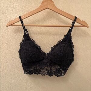 Abercrombie & Fitch Navy Lace Bralette